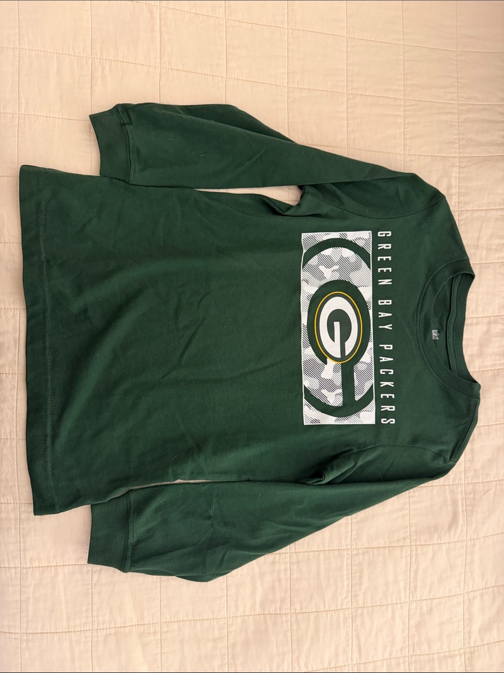 Boy’s Green Bay Packers Long-Sleeve Crewneck Shirt